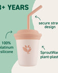 Straw Cup | Developmental Straw Drinking Cup for Toddlers