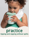 360° Training Cup | Spill-Proof Open Cup Practice for Toddlers 12+ Months