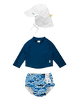REUSABLE SWIM DIAPER & RASHGUARD & HAT SET