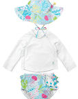 REUSABLE SWIM DIAPER & RASHGUARD & HAT SET