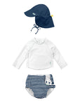 REUSABLE SWIM DIAPER & RASHGUARD & HAT SET