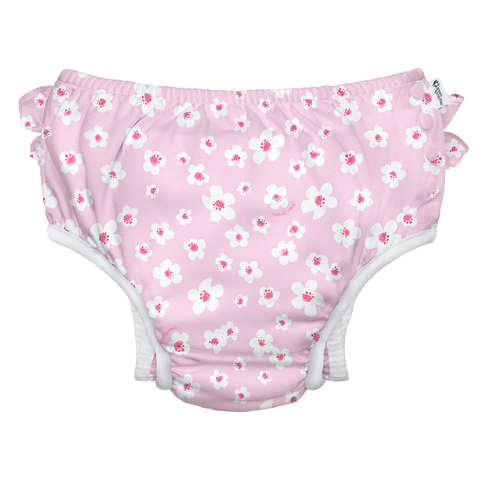 Eco Snap Ruffled Swim Diaper with Gussets