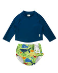 REUSABLE SWIM DIAPER & RASHGUARD SET