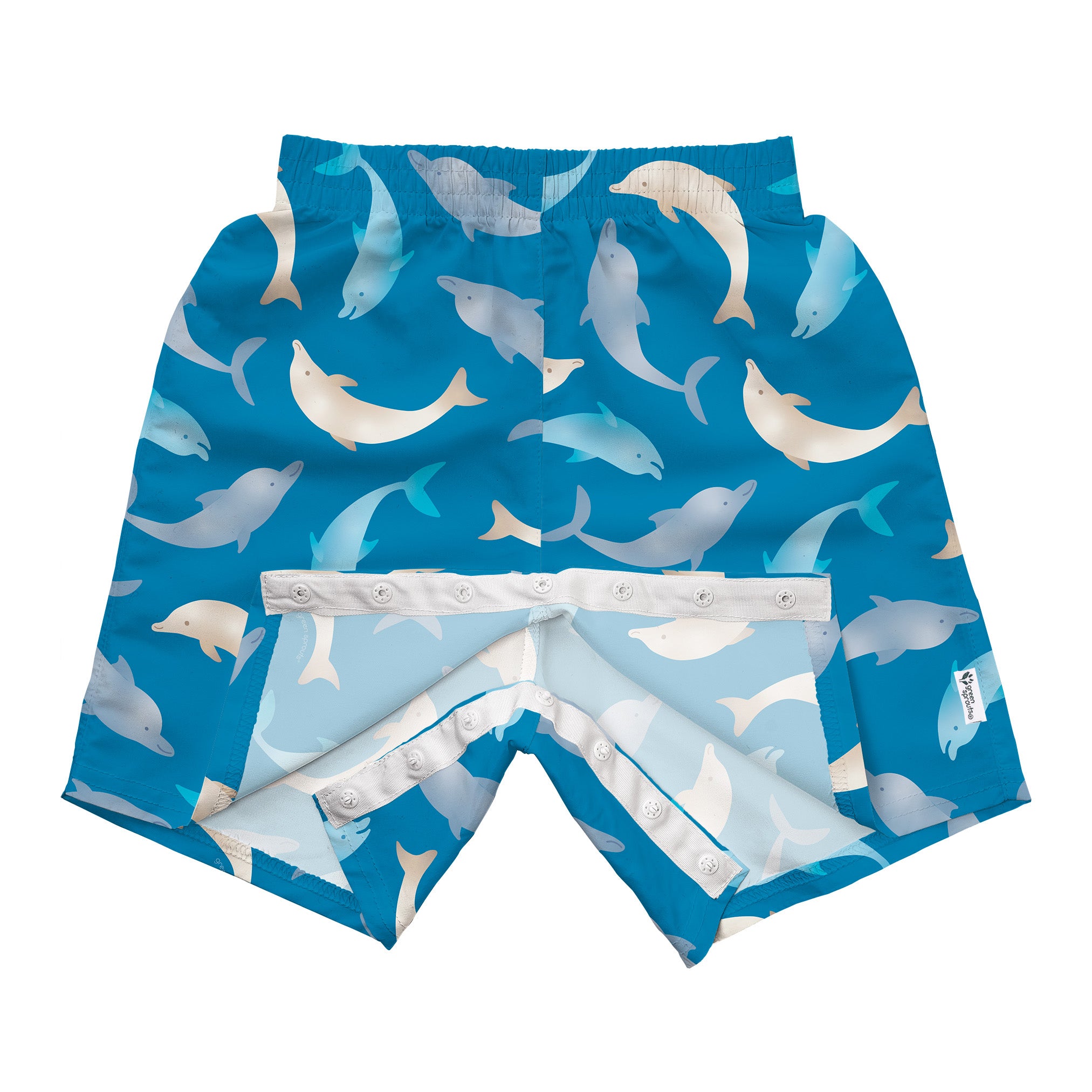 Sakoyar High Waist Baby Swimming Trunks Leakproof Breathable Cartoon  Printed Swimming Nappies Swimming Accessories 