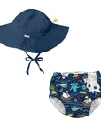 ECO SNAP SWIM DIAPER & HAT SET