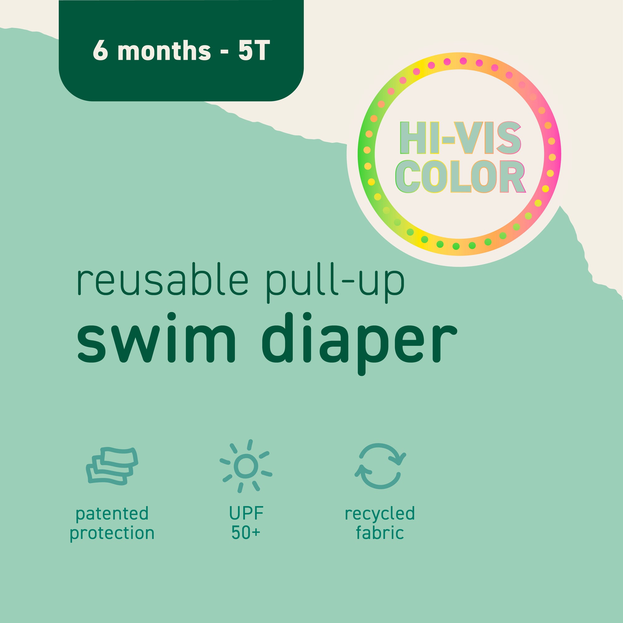 Eco Pull-Up Swim Diaper - Swim Safety Prints