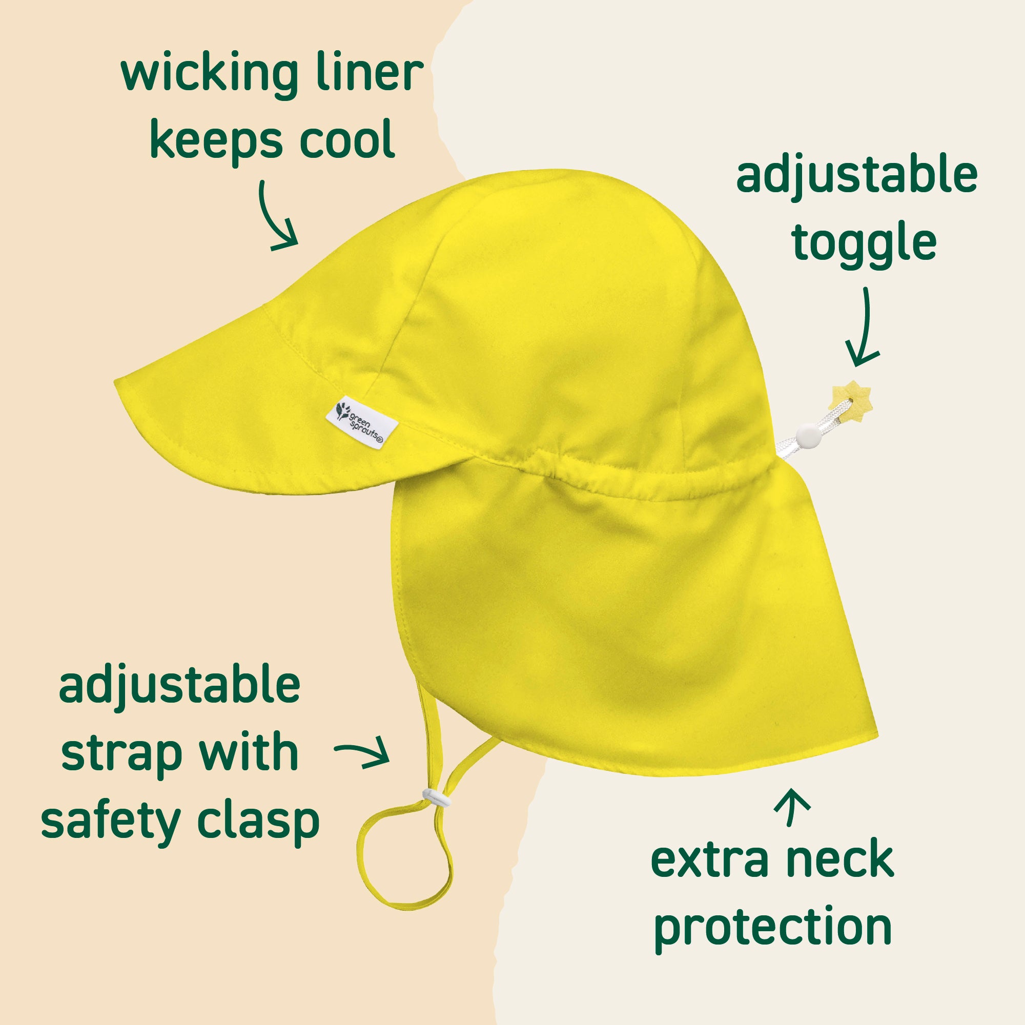 Eco Flap Hat - Safety Colors