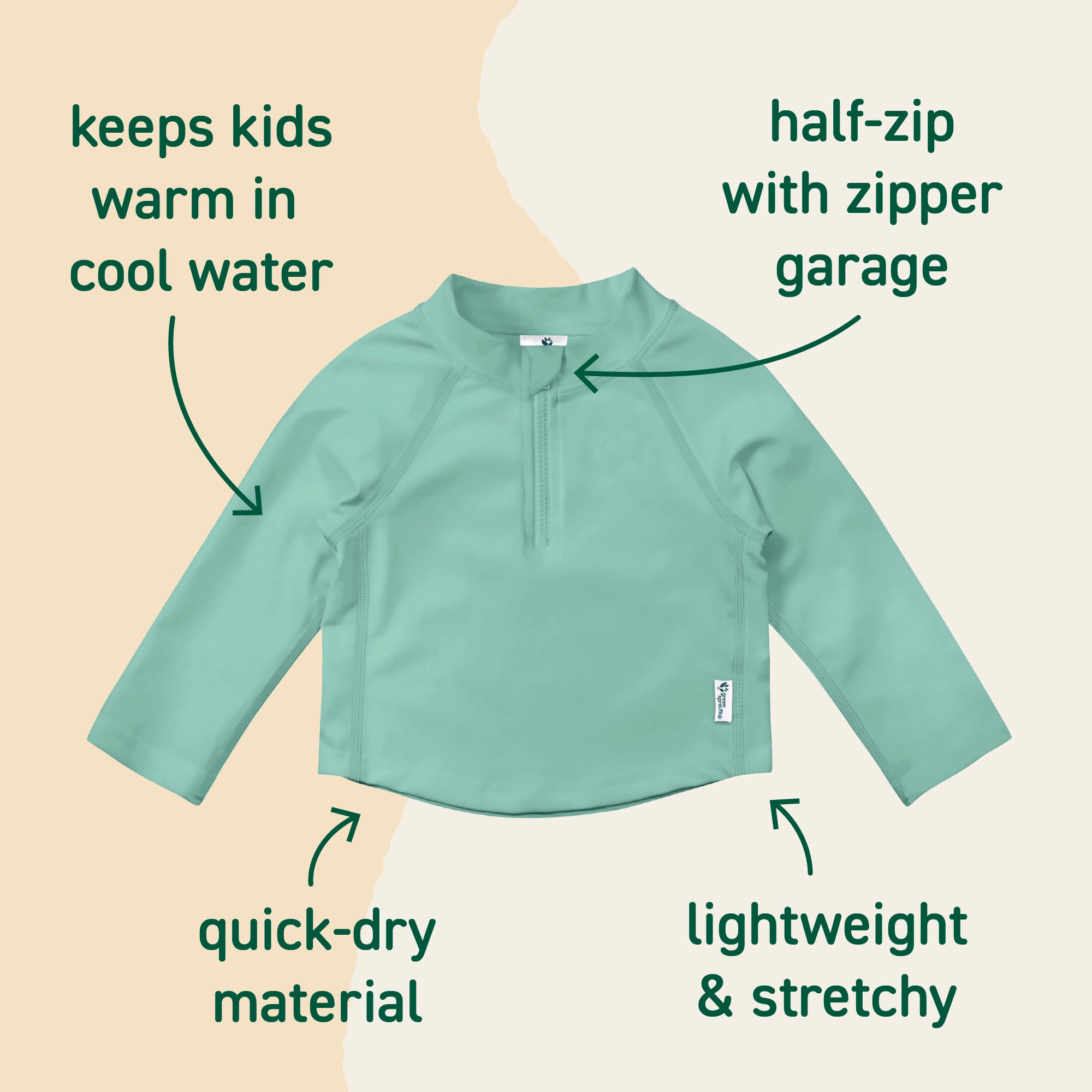 Eco Zip Long Sleeve Rashguard