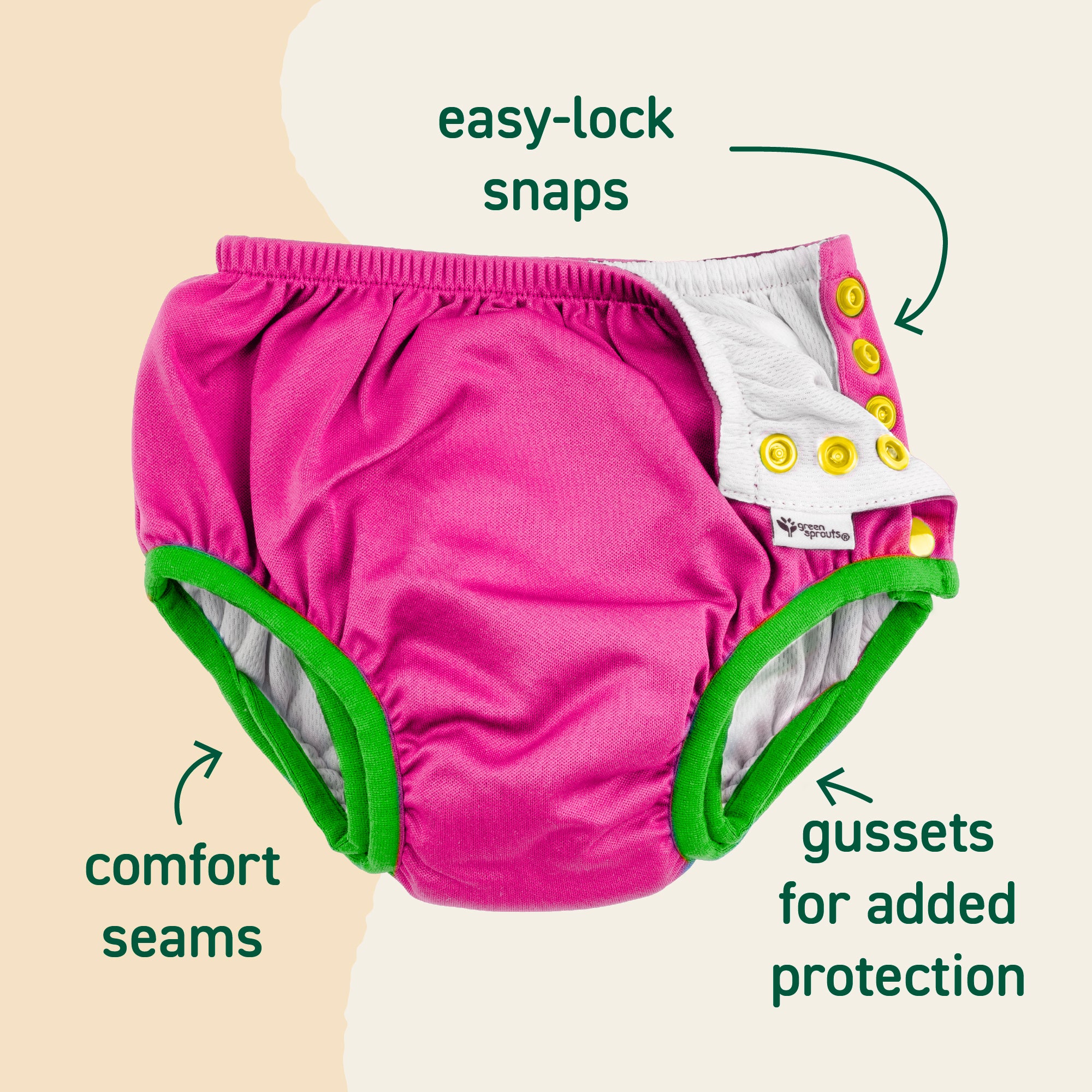 Eco Snap Swim Diaper - Swim Safety