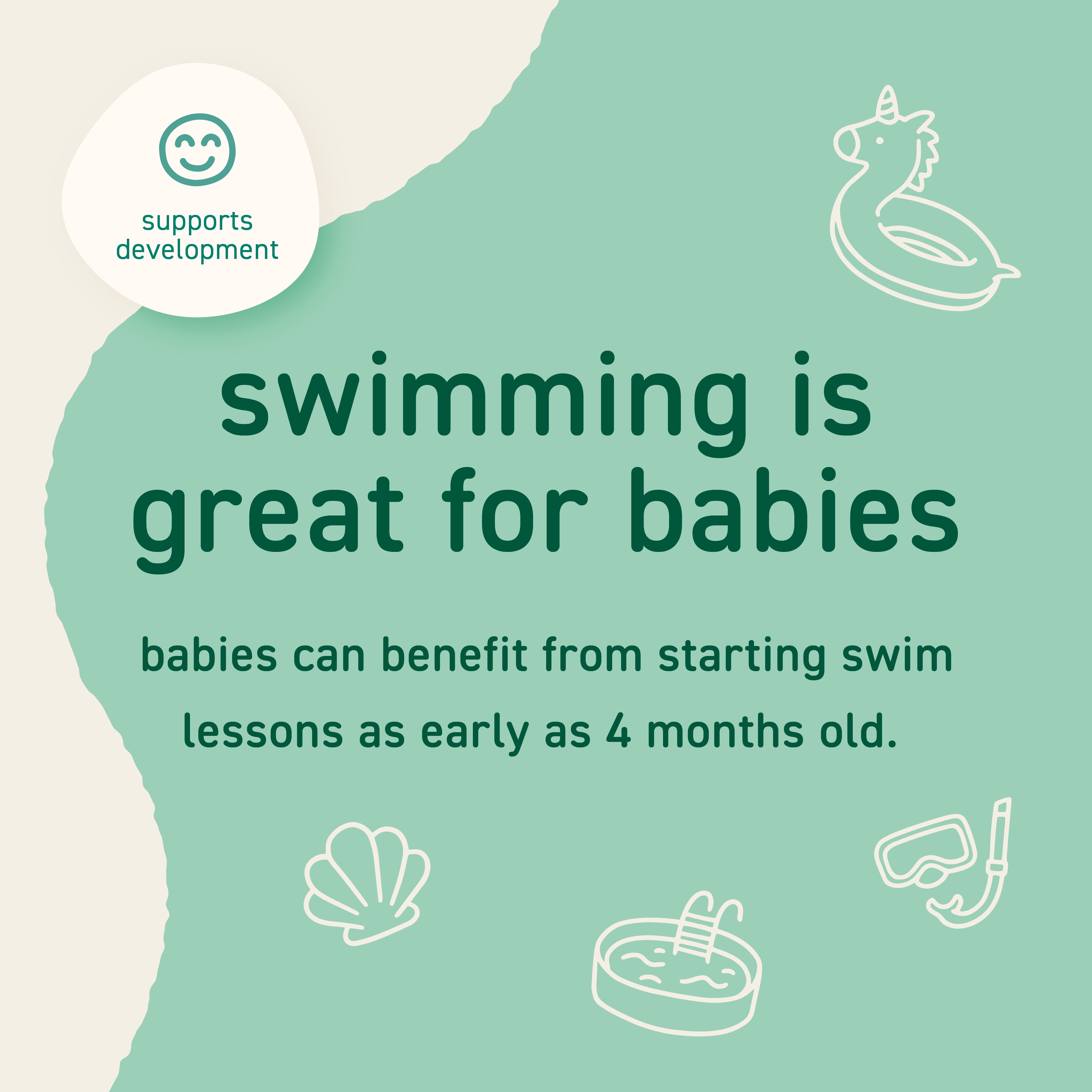 Eco Board Shorts with Built-In Diaper - Swim Safety