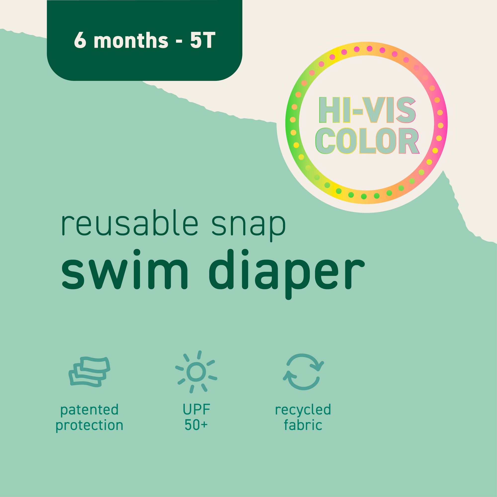 Eco Snap Swim Diaper - Swim Safety