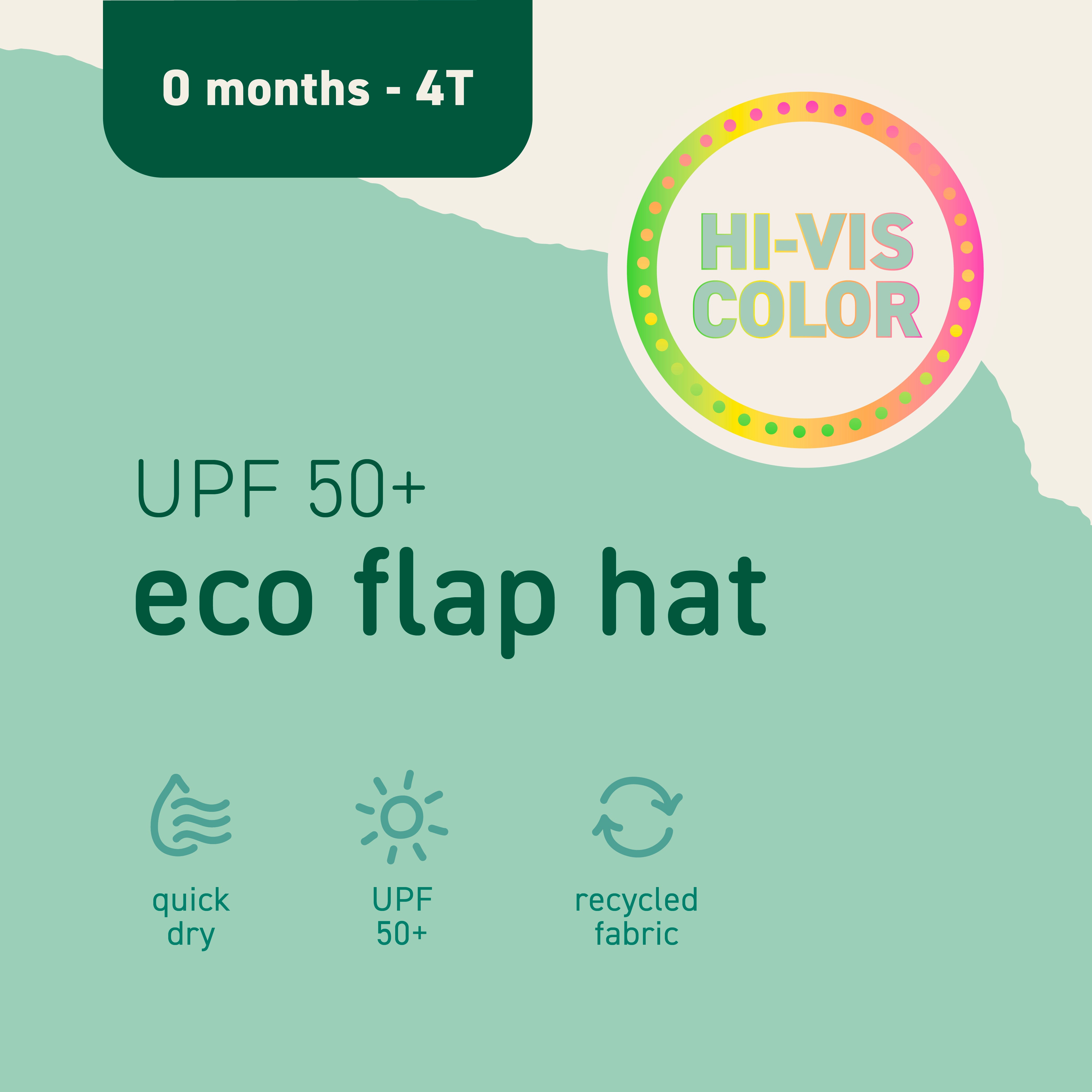 Eco Flap Hat - Safety Colors
