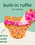 Eco Ruffle Snap Swim Diaper - Swim Safety