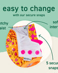 Eco Ruffle Snap Swim Diaper - Swim Safety
