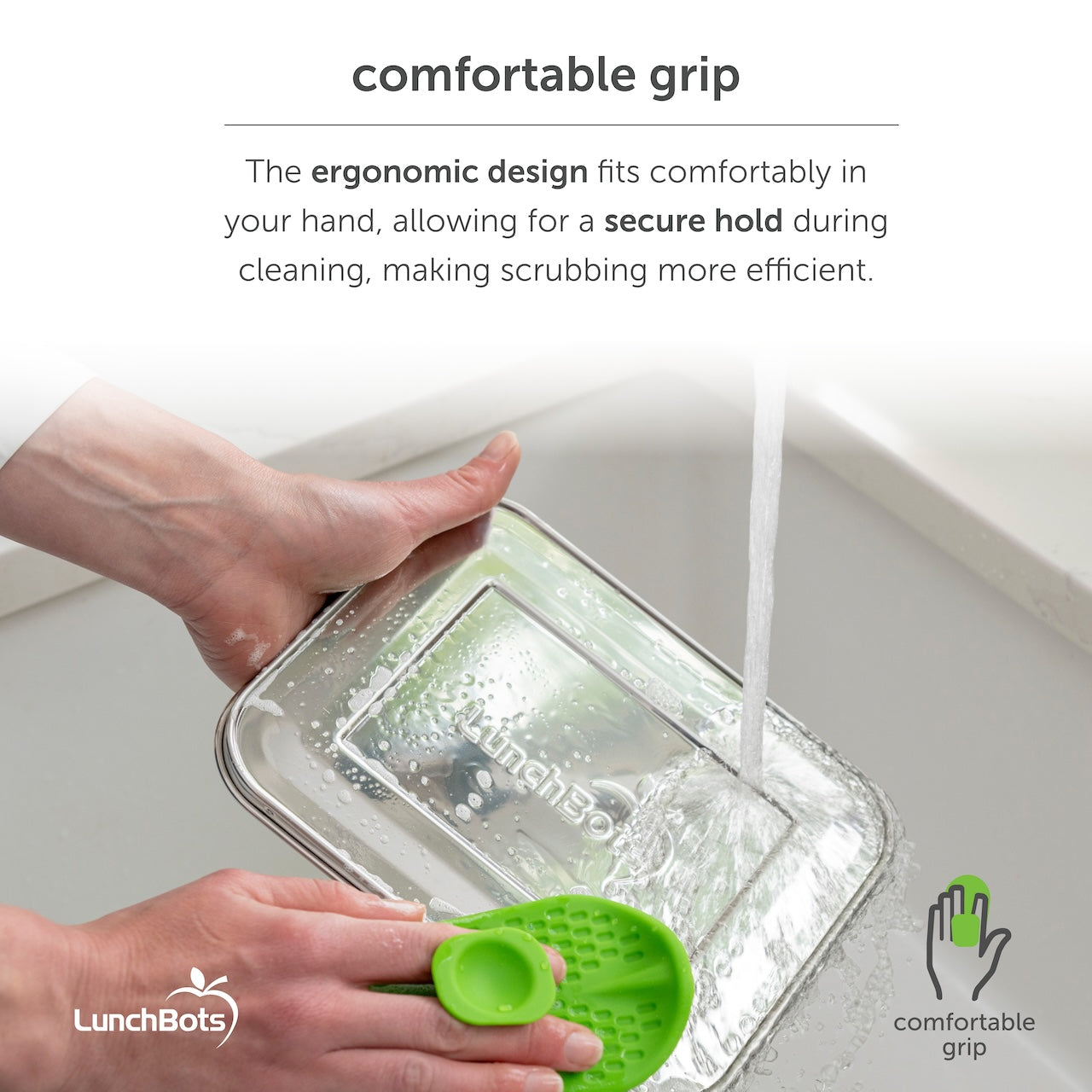LunchBots Platinum Silicone Food Scrubber