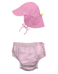 ECO SNAP SWIM DIAPER & FLAP HAT SET