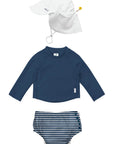REUSABLE SWIM DIAPER & RASHGUARD & HAT SET