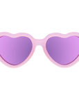 Frosted Pink Heart | Polarized Purple Mirrored Lenses
