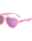 Frosted Pink Heart | Polarized Purple Mirrored Lenses