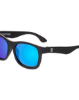Jet Black Navigator | Polarized Cobalt Blue Mirrored Lenses