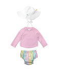 REUSABLE SWIM DIAPER & RASHGUARD & HAT SET