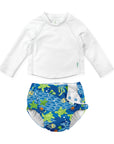 REUSABLE SWIM DIAPER & RASHGUARD SET