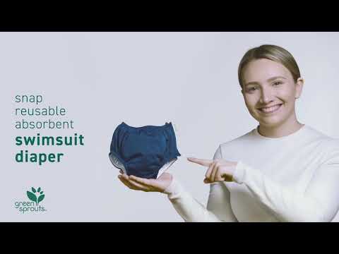 Snap Reusable Absorbent Swim Diaper - Solids