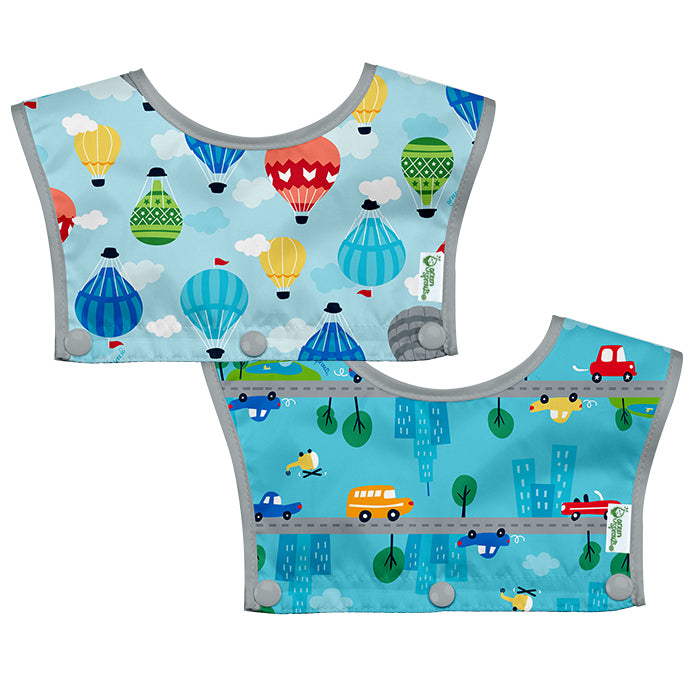 Waterproof Tops for Snap + Go® Silicone Food-catcher Bib (2 pack)