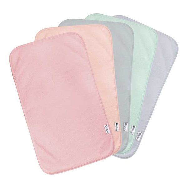 Green Sprouts Rose Organic Cotton Muslin Burp Cloths 3 pack