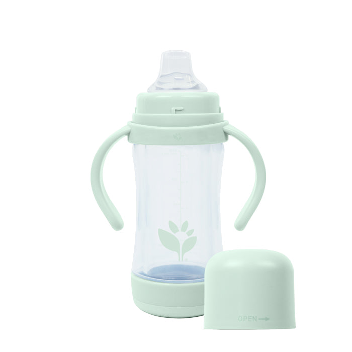 Green Sprouts® Stainless Steel Straw Bottle In Green, 1 unit Green Sprouts® Stainless Steel Straw Bottle In Green, 1 unit