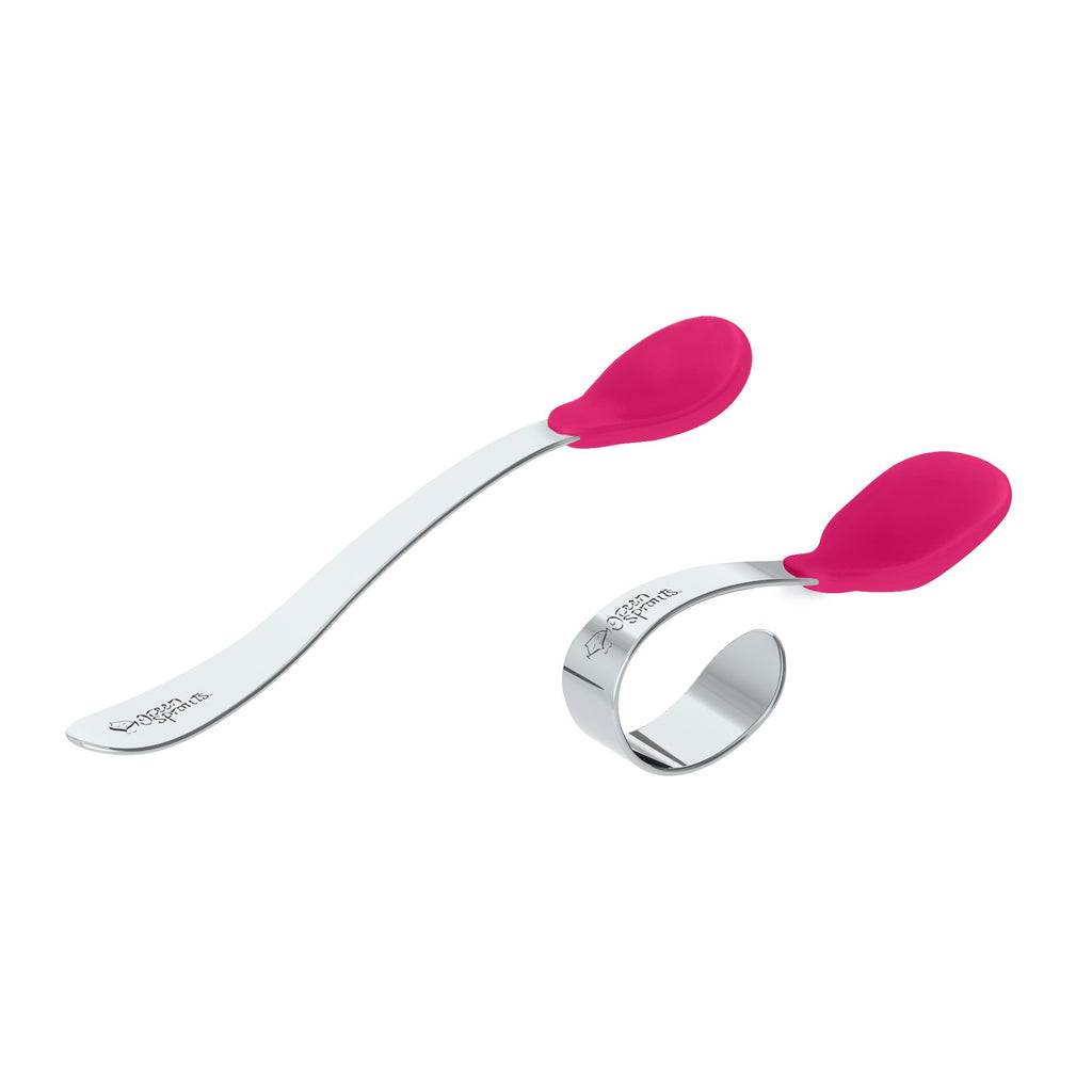 Pink Learning Spoon Set