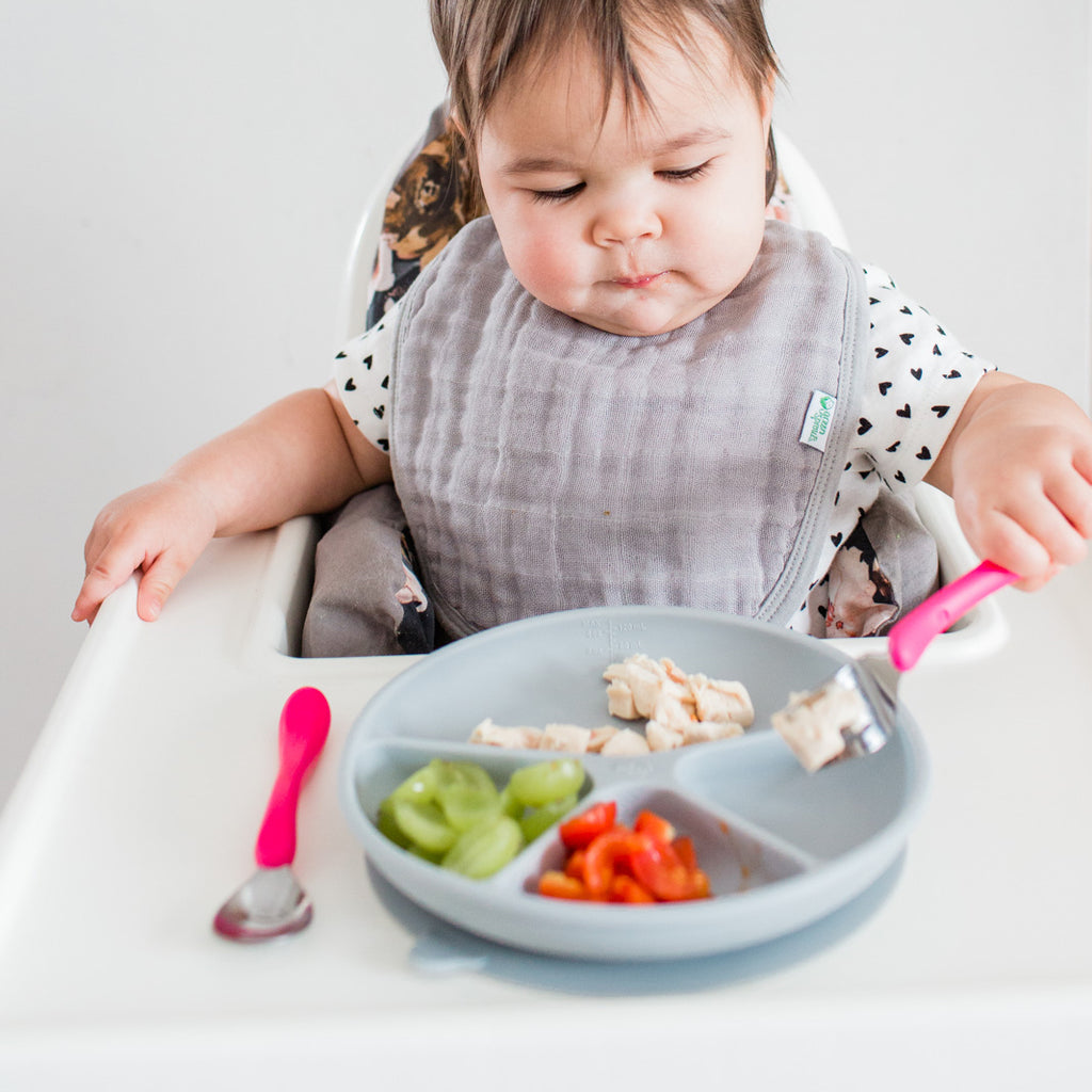 Green Sprouts Learning Spoon Set Aqua