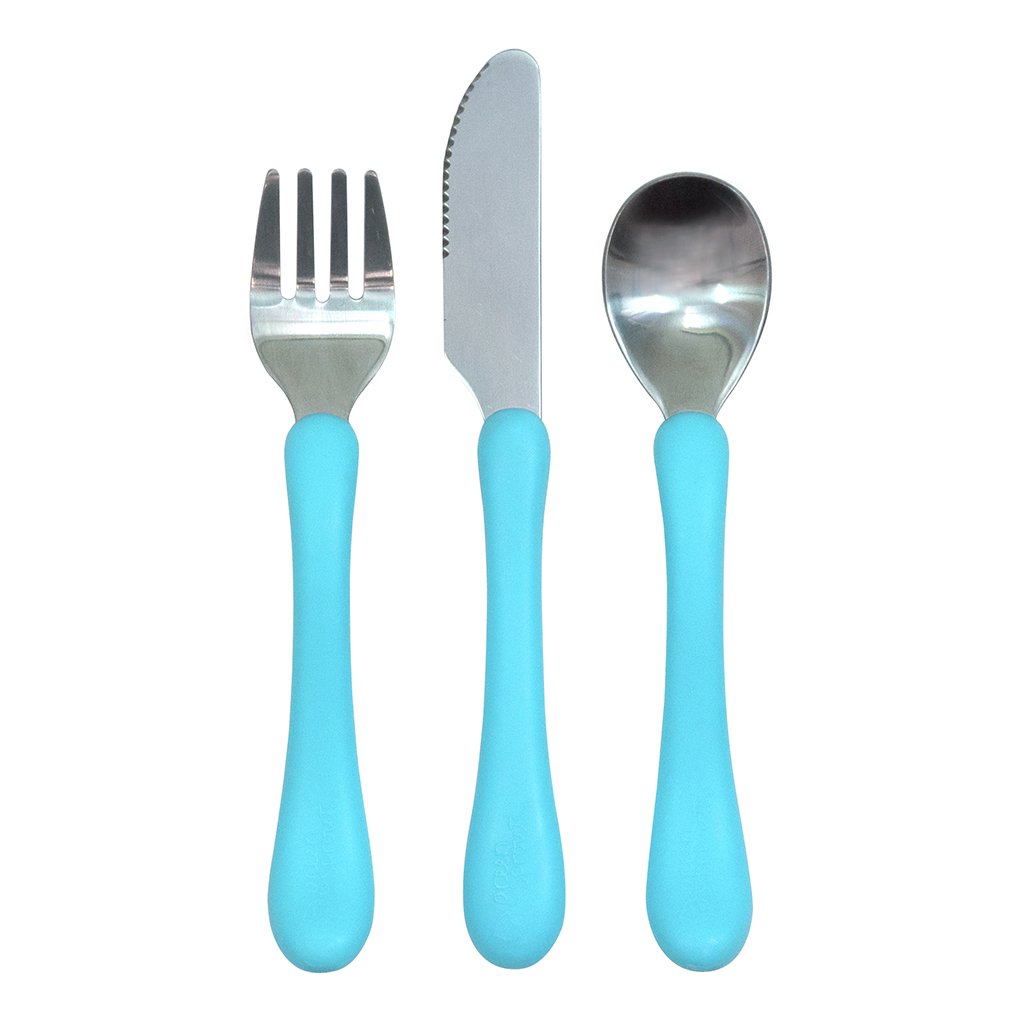 Toddler Utensils, Toddler Forks and Spoons, Stainless Steel Toddler Silverware Set, Designed for Self Feeding Flatware Set with Travel Carrying Cases