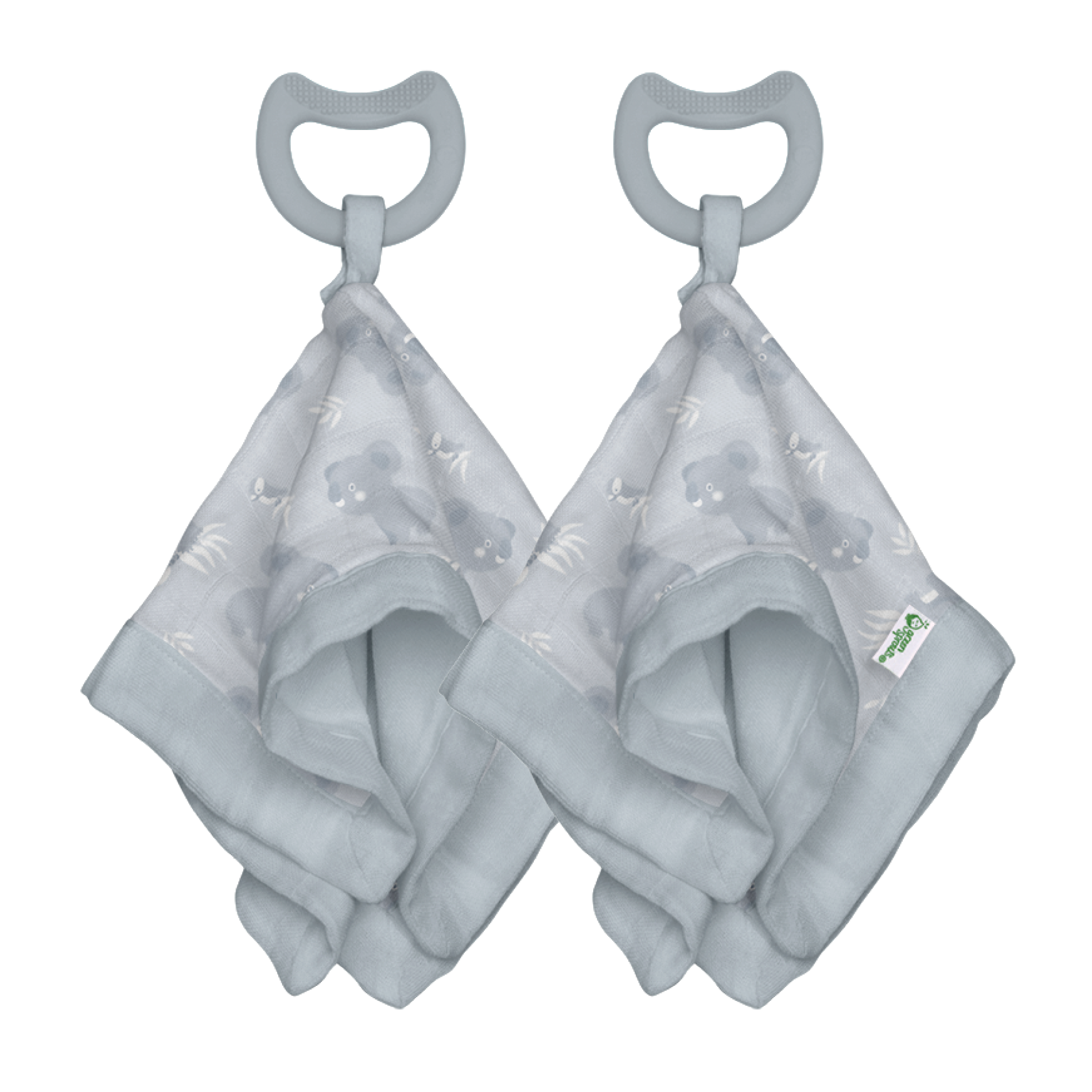Muslin Snuggle Blankie Teether made from Organic Cotton (2 pack)