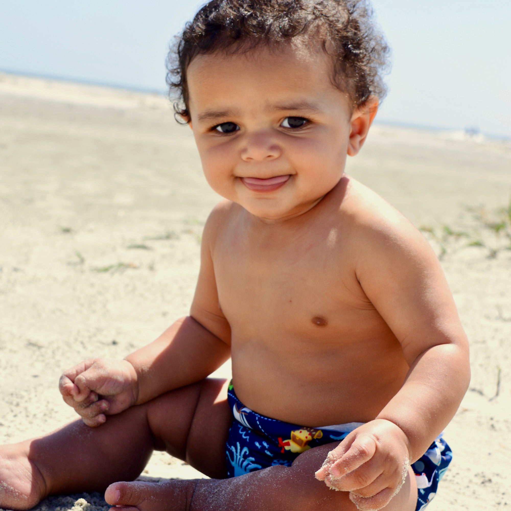 Reusable Swim Diaper &amp; Sun Hat Set