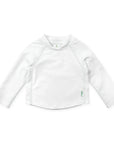 White Long Sleeve Rashguard Shirt