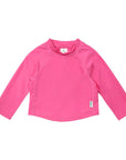 Hot Pink Long Sleeve Rashguard Shirt