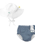 Reusable Swim Diaper & Sun Hat Set