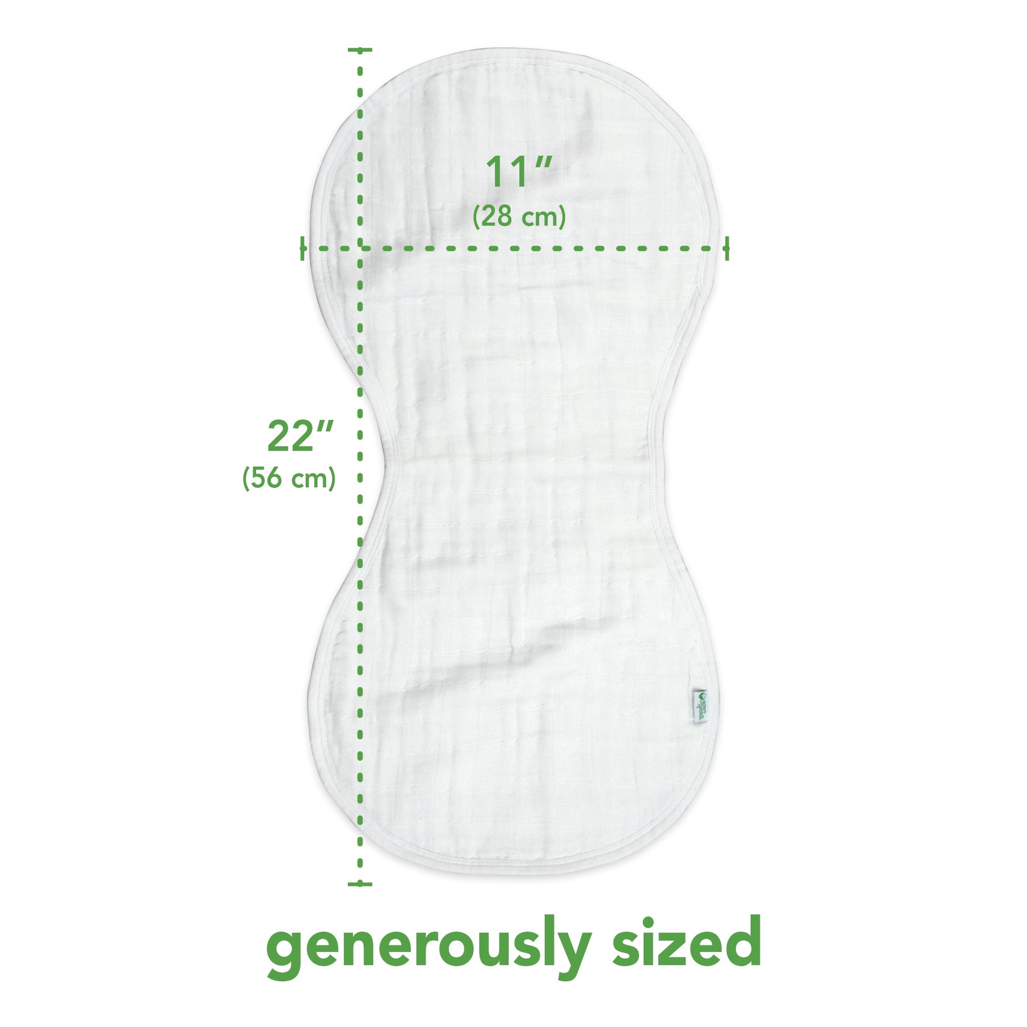 Muslin Burp Cloths made from Organic Cotton (3 pack) Green Sprouts